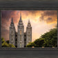 Salt Lake Temple Through the Clouds