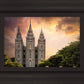 Salt Lake Temple Through the Clouds