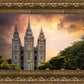 Salt Lake Temple Through the Clouds