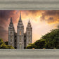Salt Lake Temple Through the Clouds
