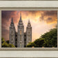 Salt Lake Temple Through the Clouds