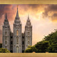 Salt Lake Temple Through the Clouds