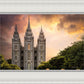 Salt Lake Temple Through the Clouds
