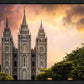 Salt Lake Temple Through the Clouds