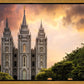 Salt Lake Temple Through the Clouds