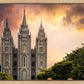 Salt Lake Temple Through the Clouds