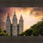 Salt Lake Temple Through the Clouds