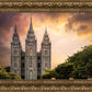 Salt Lake Temple Through the Clouds