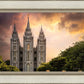 Salt Lake Temple Through the Clouds