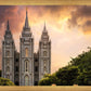 Salt Lake Temple Through the Clouds