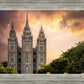 Salt Lake Temple Through the Clouds