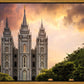 Salt Lake Temple Through the Clouds