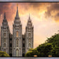 Salt Lake Temple Through the Clouds