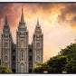 Salt Lake Temple Through the Clouds