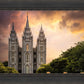 Salt Lake Temple Through the Clouds
