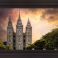 Salt Lake Temple Through the Clouds
