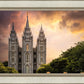 Salt Lake Temple Through the Clouds