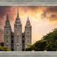 Salt Lake Temple Through the Clouds