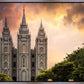 Salt Lake Temple Through the Clouds