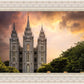 Salt Lake Temple Through the Clouds
