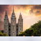 Salt Lake Temple Through the Clouds
