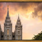 Salt Lake Temple Through the Clouds