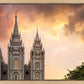 Salt Lake Temple Through the Clouds