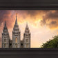 Salt Lake Temple Through the Clouds