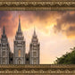 Salt Lake Temple Through the Clouds