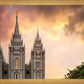 Salt Lake Temple Through the Clouds