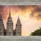 Salt Lake Temple Through the Clouds