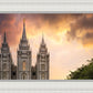 Salt Lake Temple Through the Clouds