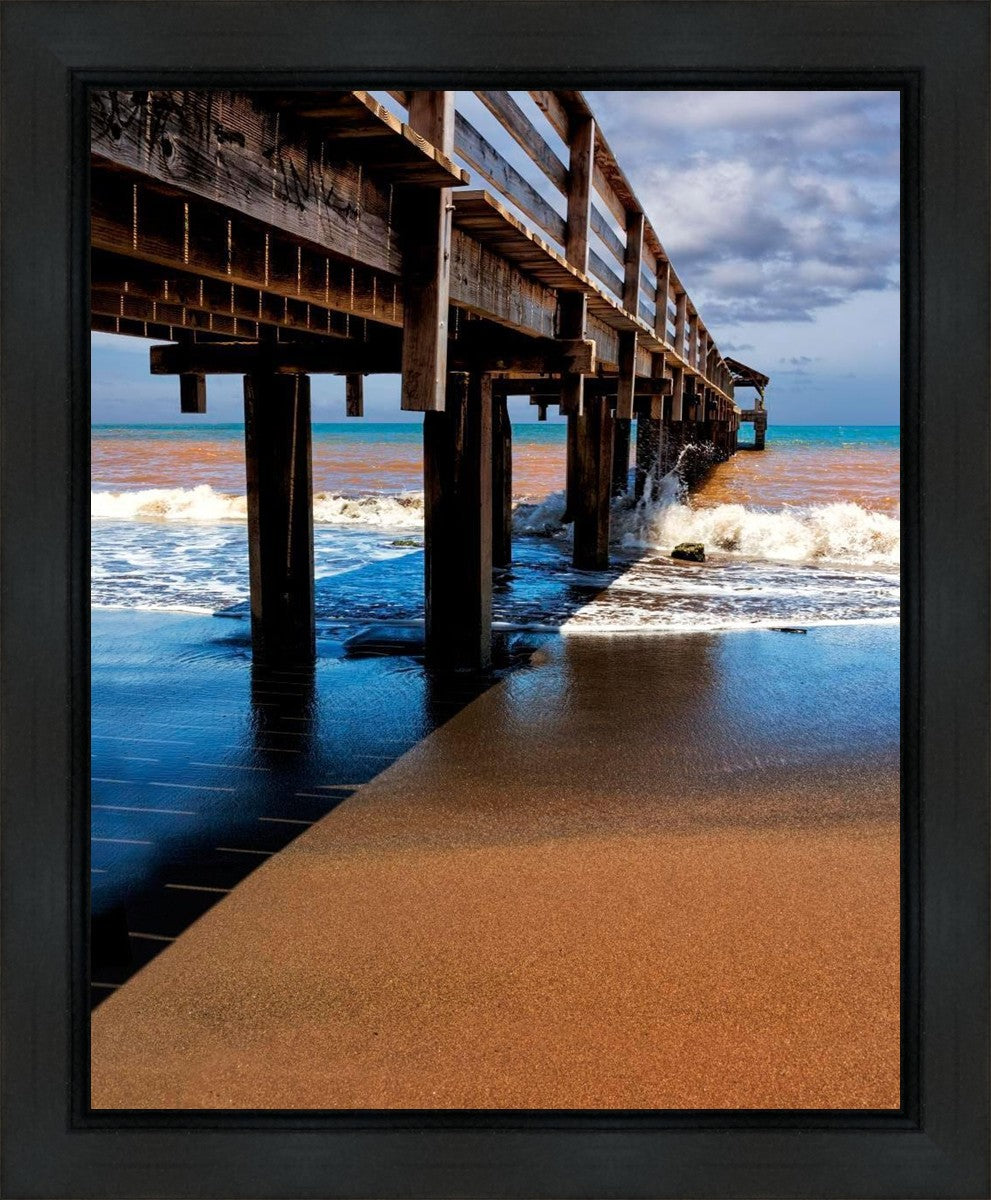 Old Hanalei Pier Gallery Wrap