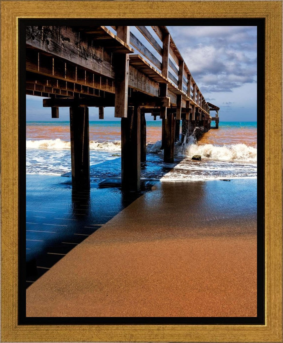 Old Hanalei Pier Gallery Wrap