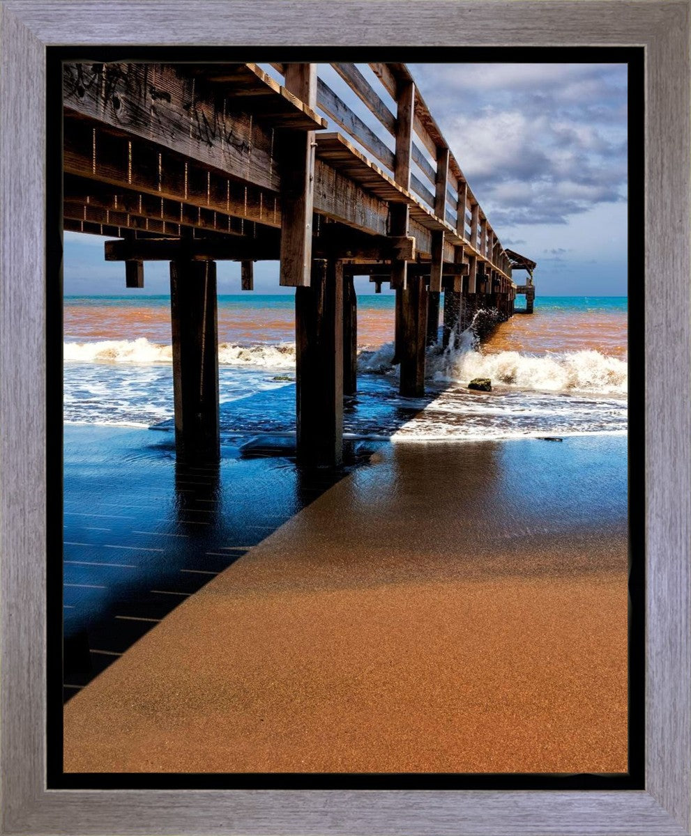 Old Hanalei Pier Gallery Wrap