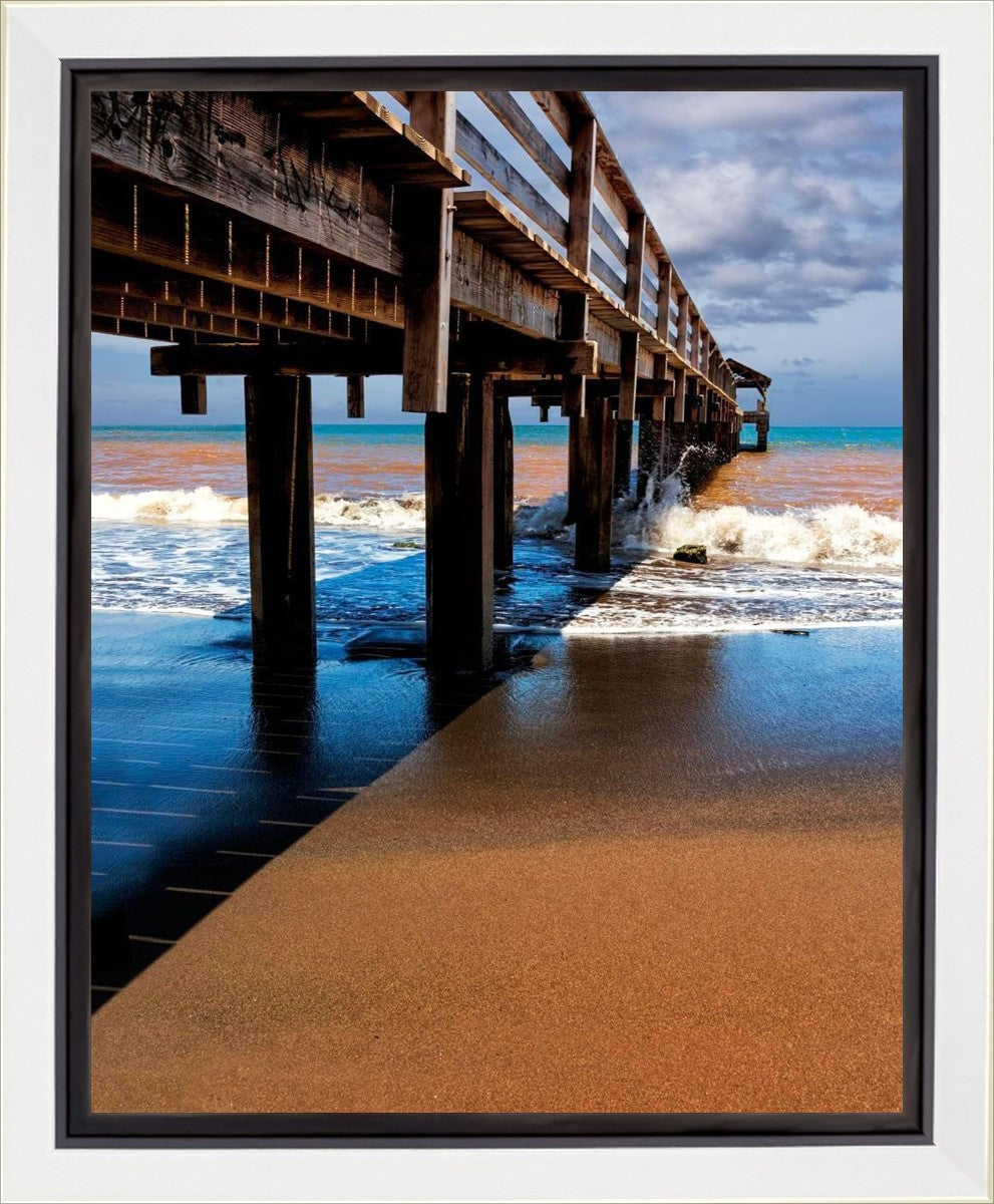 Old Hanalei Pier Gallery Wrap