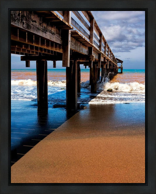 Old Hanalei Pier Gallery Wrap