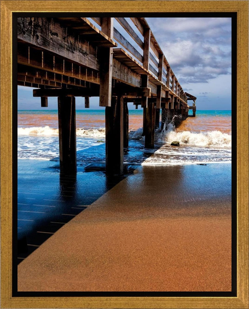 Old Hanalei Pier Gallery Wrap