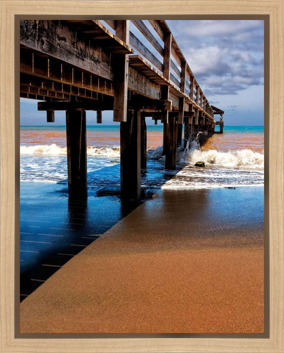 Old Hanalei Pier Gallery Wrap