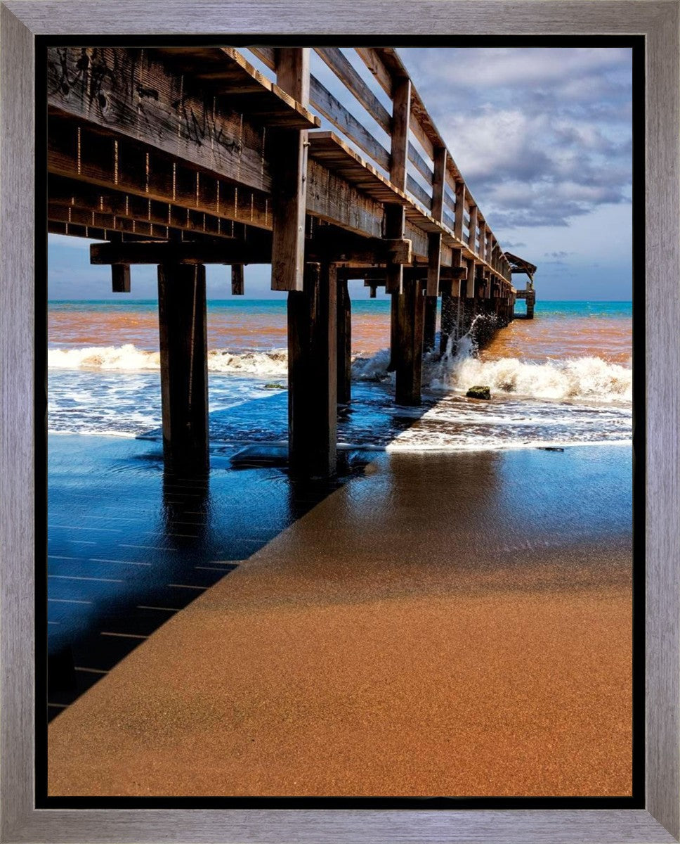 Old Hanalei Pier Gallery Wrap