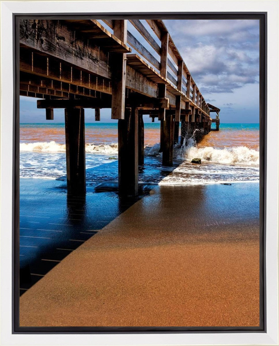 Old Hanalei Pier Gallery Wrap