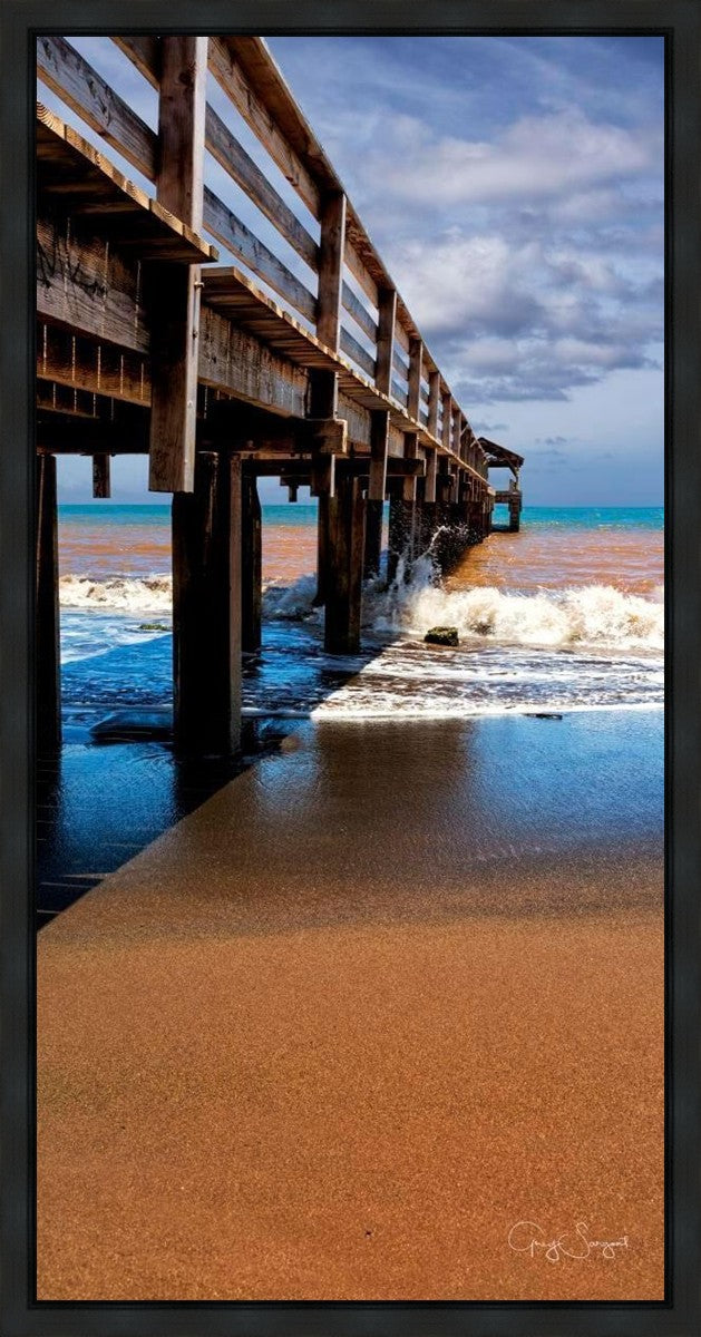 Old Hanalei Pier Gallery Wrap