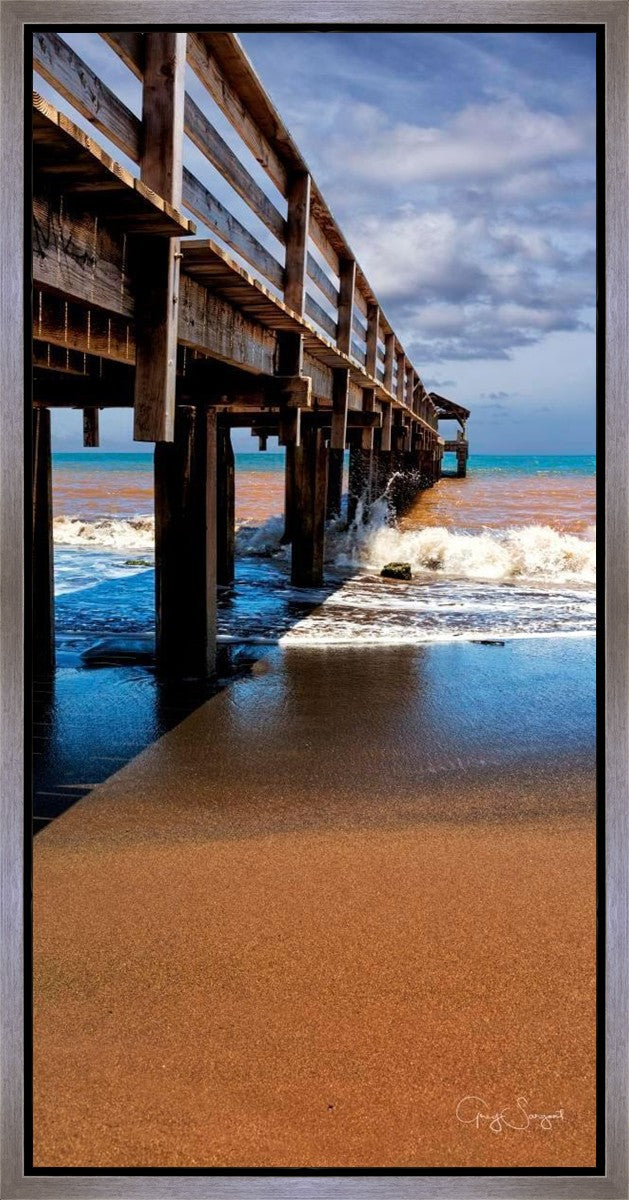 Old Hanalei Pier Gallery Wrap