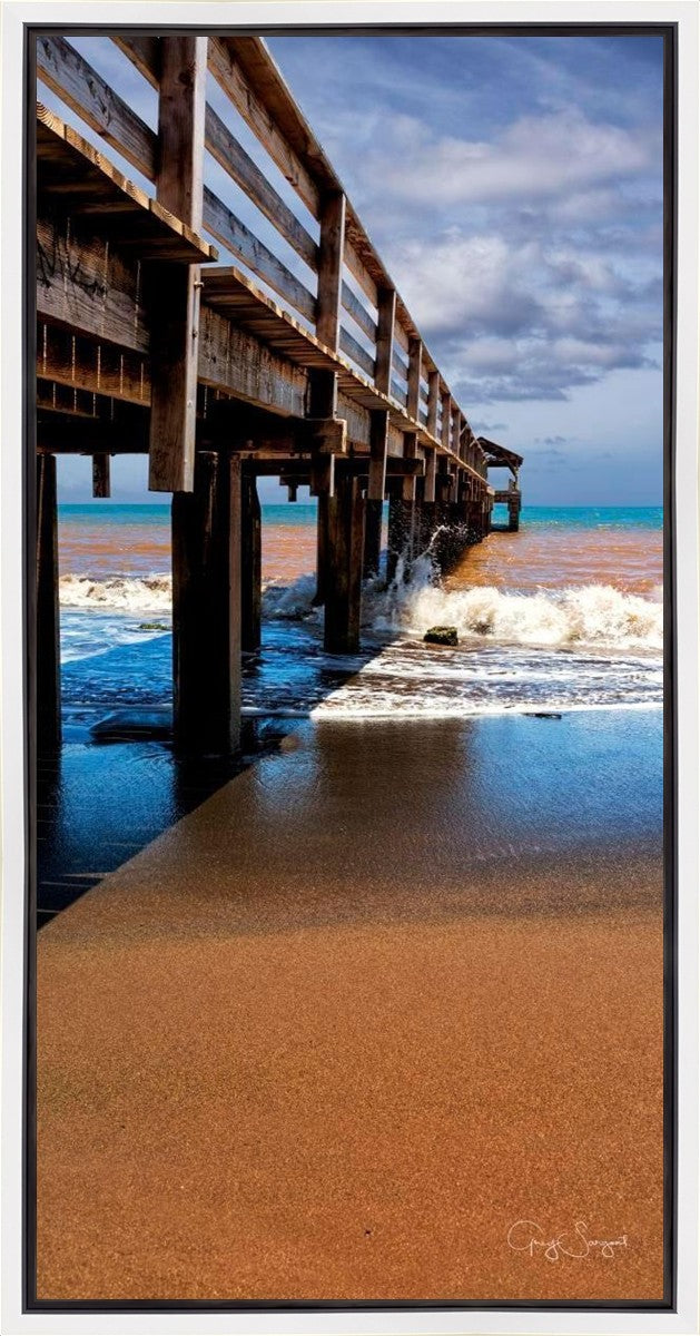 Old Hanalei Pier Gallery Wrap