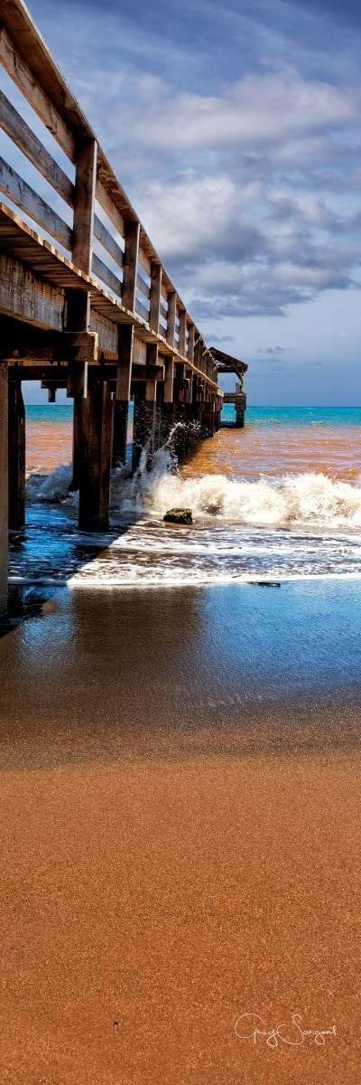 Old Hanalei Pier Gallery Wrap