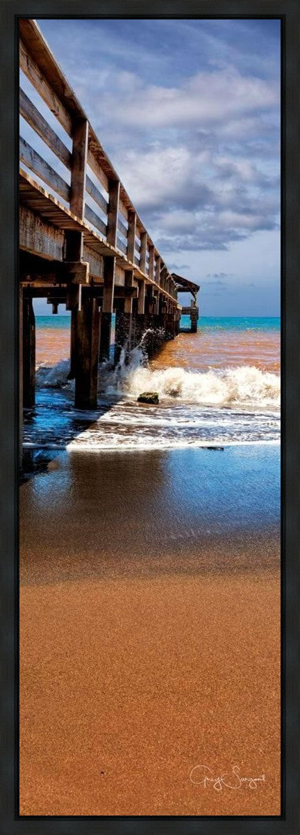 Old Hanalei Pier Gallery Wrap