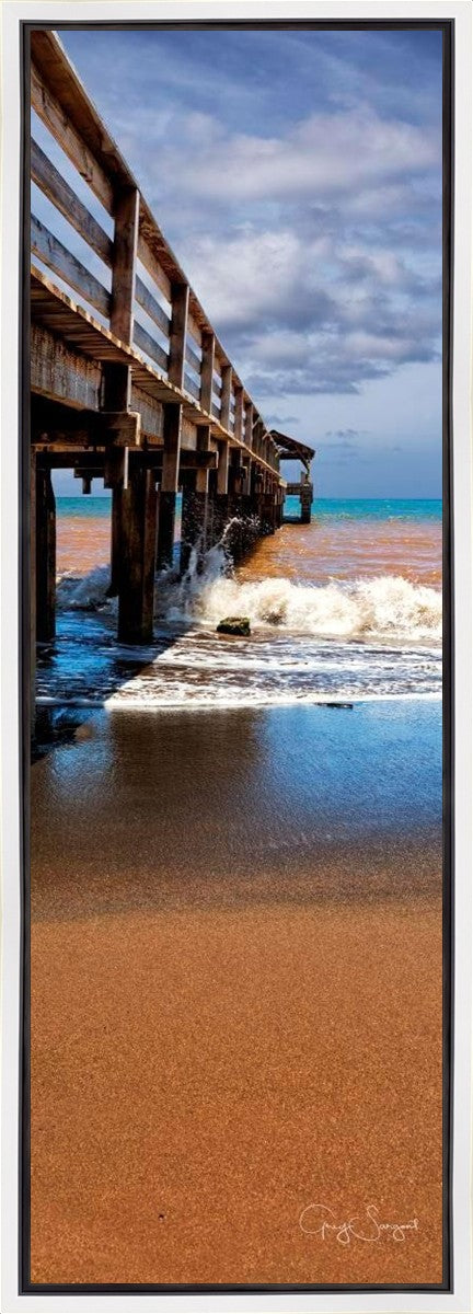 Old Hanalei Pier Gallery Wrap