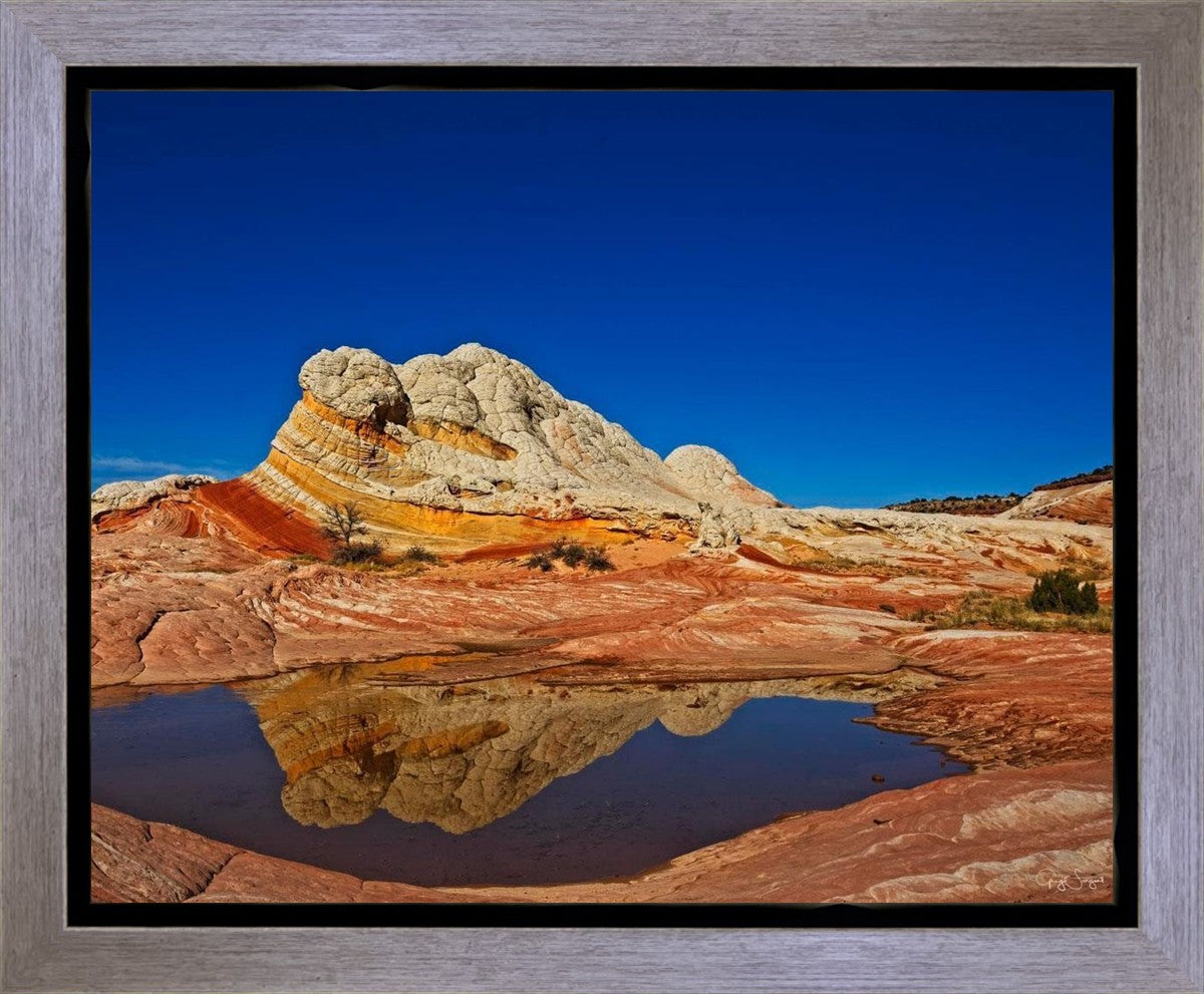 White Pocket Reflection Gallery Wrap