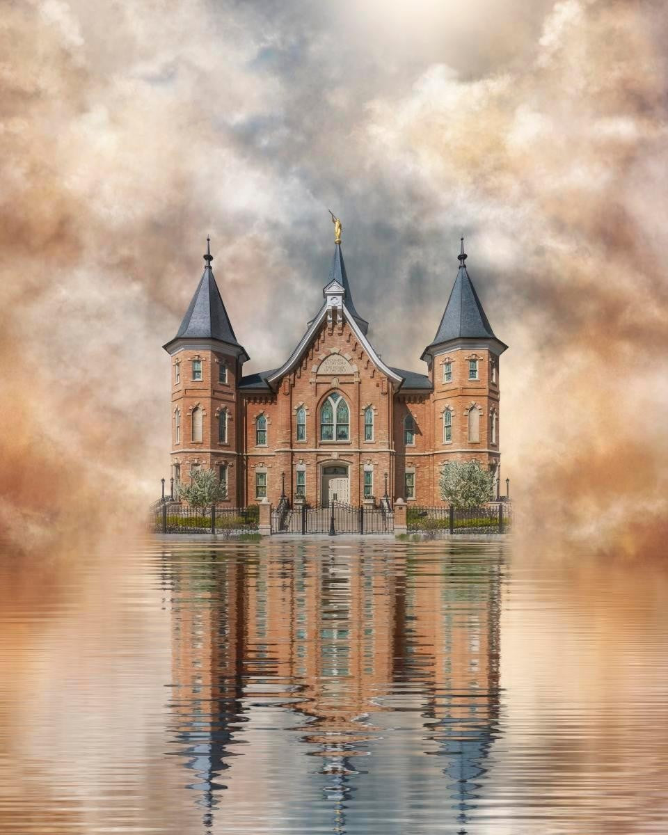 Millennial Reflection Provo City Center Temple Gallery Wrap