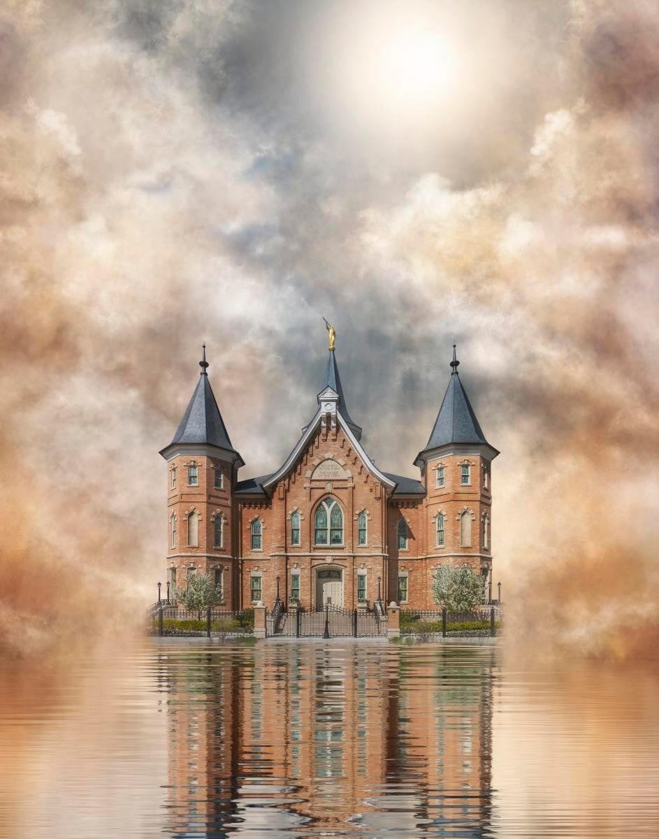 Millennial Reflection Provo City Center Temple Gallery Wrap